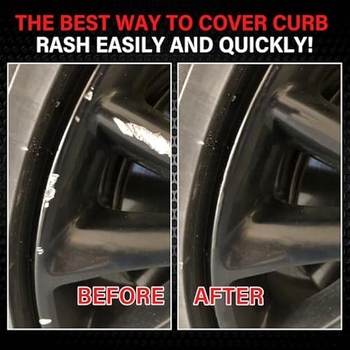 Smaphy WHEEL SCRATCH REPAIR KIT, SILVER RIM TOUCH UP PAINT, WHEEL REPAIR KIT CURB RASH WHEEL PAINT RIM PAINT PEN FOR WHEEL REPAIR, UNIVERSAL COLOR BLACK WHEEL PAINT(SILVER) - Image 4